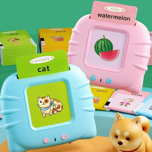 Early Education Flash Card Learning Toys Talking Flashcards for Kids Preschool English Electronic Audio Book Machine Gift